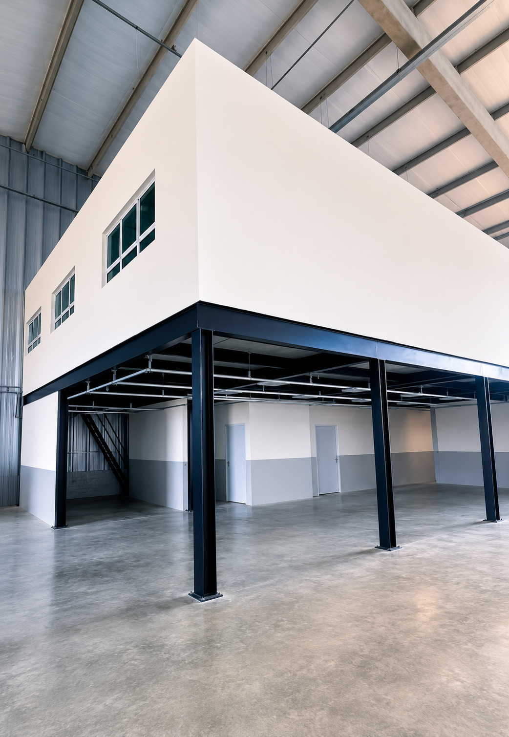 Hangar GSE em Viracopos (VCP) — mezanino estrutural metálico entregue pela Sage